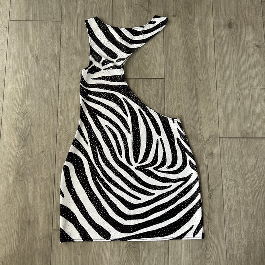 Zebra Cut Out Dress
