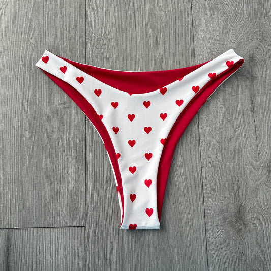 Vienna Mid Rise Thong Bikini Bottoms