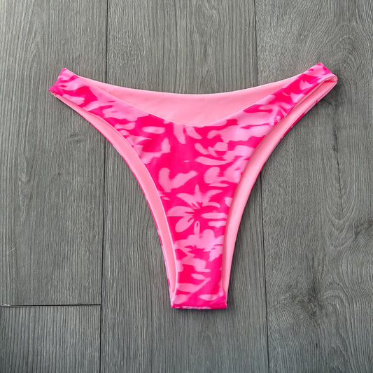 Malibu Mid Rise Thong Bikini Bottoms
