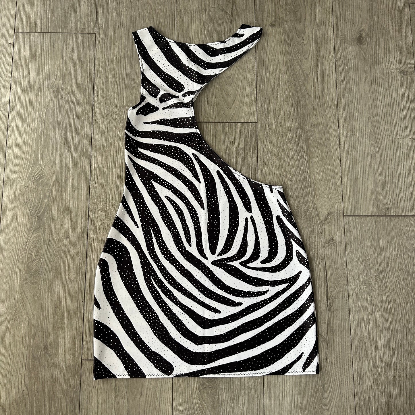 Zebra Cut Out Dress