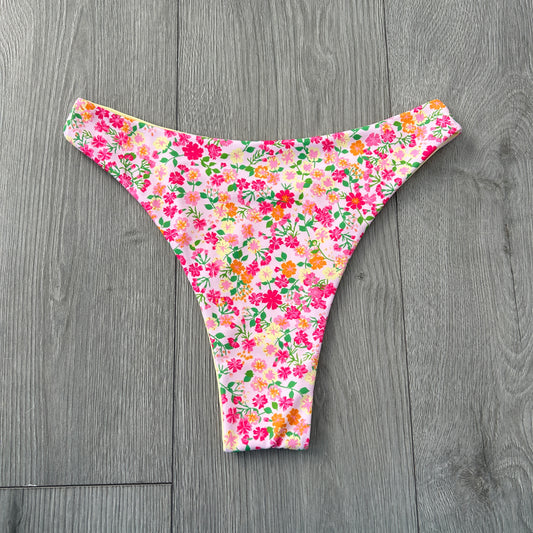 Stockholm Mid Rise Thong Bikini Bottoms