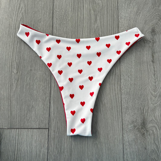 Vienna Mid Rise Thong Bikini Bottoms